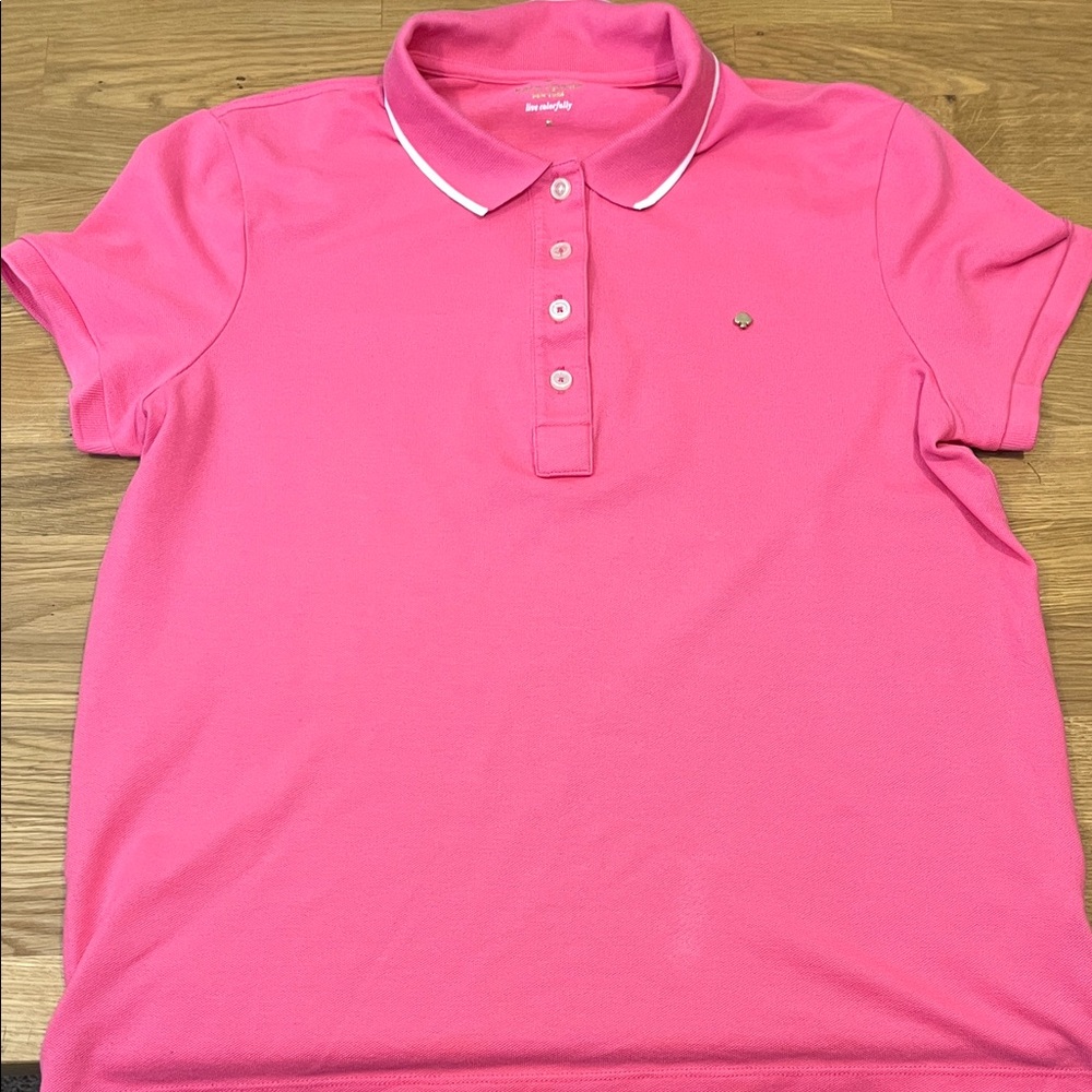 💚 5 for $15/Kate Spade Vibrant Pink Polo